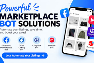 setup facebook marketplace bot, auto listing bot, craigslist bot, mercari bot