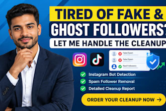 remove instagram fake followers bots ghost follows and spam accounts