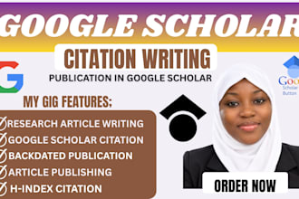 write and publish a research article in google scholar journal