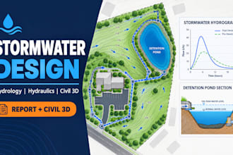 do stormwater hydrology hydraulics civil3d grading and drainage plan design