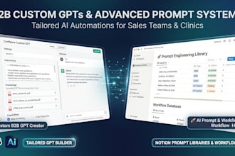 build custom gpts and prompt systems for b2b sales