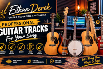 record professional acoustic bass lead guitar and banjo