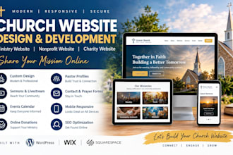 design church website ministry website nonprofit website