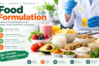 develop your food recipe and support your food product development