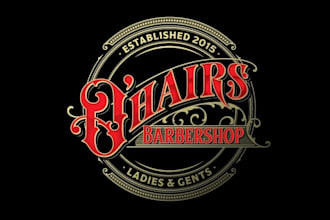 design amazing hairs barbershop logo for pub like ladies