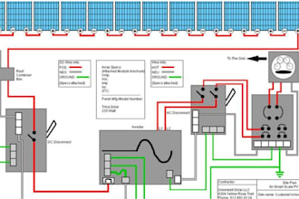 create solar pv layout designs and electrical single line diagrams