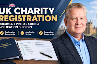 prepare UK charity commission registration documents and application support