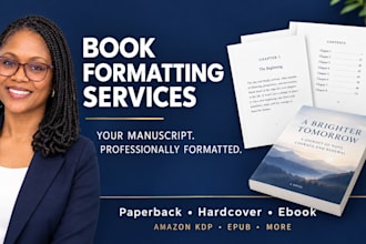 format and layout books for amazon kdp, barnes and noble, and ingramspark