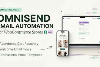 set up omnisend email automation flows for woocommerce stores and email campaign