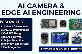 ai camera, esp32 s3, kicad pcb, edge ai, tinyml, object detection, tflite iot ai