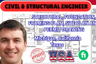 do garage to adu, jadu and basement conversation permit drawing for tx, ca, mi