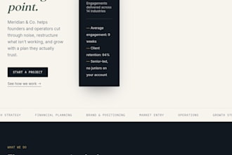 build a premium modern business or consulting website
