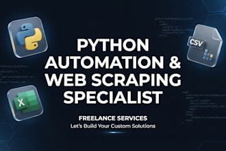develop python scripts for web scraping, data cleaning, and task automation