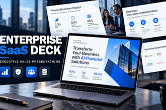design and redesign enterprise saas sales presentations for decision maker