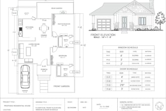create a professional house plan with a furniture layout