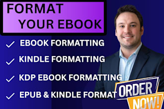 format your ebook for kindle KDP epub and PDF