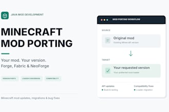 port and update your minecraft mods for forge fabric and neoforge