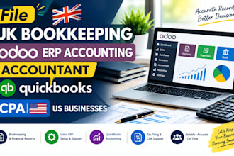 do UK bookkeeping odoo erp accounting  accountant quickbooks CPA US businesse