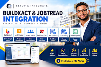 setup buildxact jobtread client portal redteam flex wip tracking scheduling task
