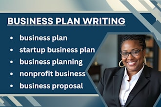 write business plans for grants, government contracts, nonprofits and business