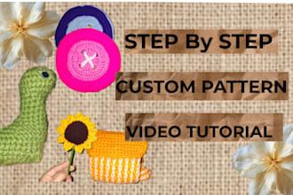create step by step crochet video tutorial with pattern guide