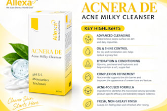 design professional skincare and cosmetic product ads
