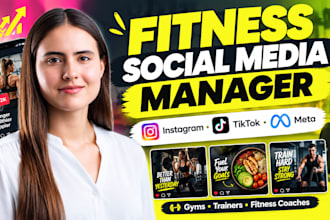 be fitness social media manager create content for gyms trainers fitness brands