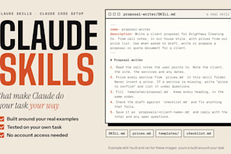 create custom claude skills and set up claude code for your workflow