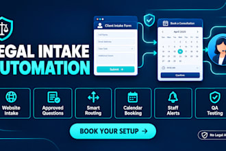 set up legal intake and consultation booking