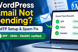 fix wordpress emails not sending or going to spam with SMTP