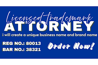 create a unique business name and brand name