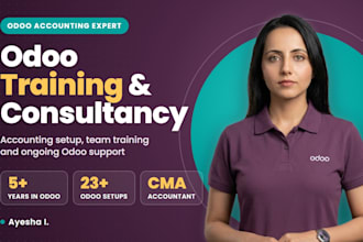 provide odoo training and consultancy, odoo accounting setup and support