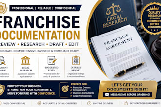 draft, review and prepare franchise agreements and documents