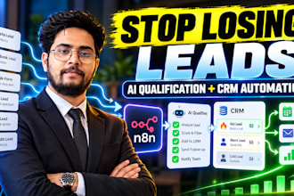 build n8n ai lead qualification and CRM automation