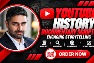 write engaging youtube history documentary scripts