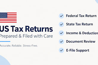 prepare and file your US federal and state tax returns
