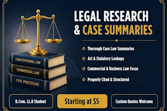 do legal research, case law summary, and legal writing