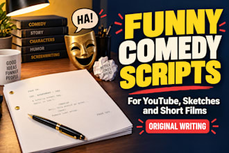 write a funny comedy script for your video or short film