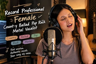 be your powerful female metal singer female rock metal singer pop rock vocalist