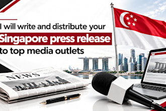 write and distribute your singapore press release to  top media outlets