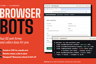 automate repetitive browser tasks with a python playwright bot