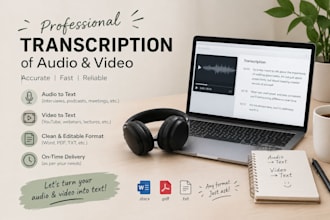 transcribe audio and video accurately