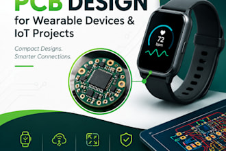 design miniaturized wearable pcb for smart devices and iot project