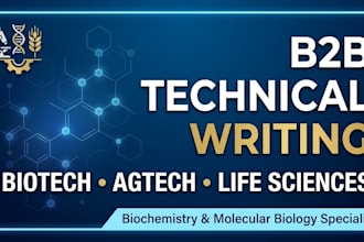 write b2b summaries and reports for biotech and agtech