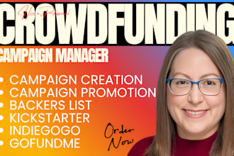 create and promote crowdfunding fundraising campaign on kickstarter wefunder