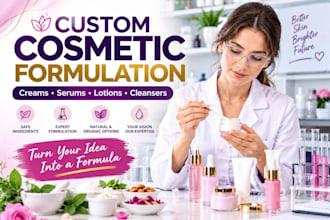 create custom cosmetic formulation for skincare products
