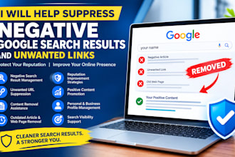 remove negative link from google search websites