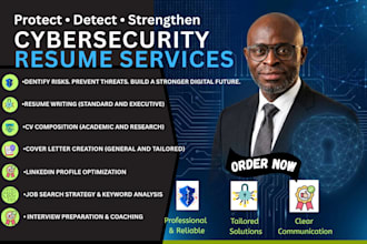 write and rewrite cybersecurity resumes for soc analysts, security engineers CV