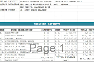 construction estimation,draw and design building plans