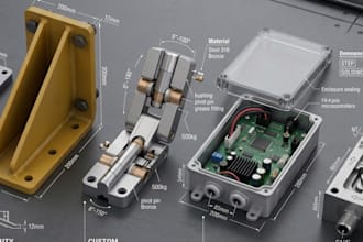 design mounting plate support bracket hinge enclosure manifold
